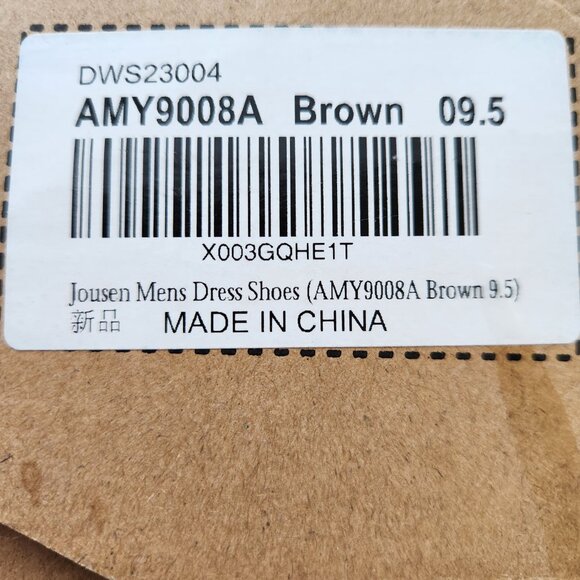 Men's Jousen Brown Leather Oxford Casual Shoes size 9.5 - Picture 6 of 6